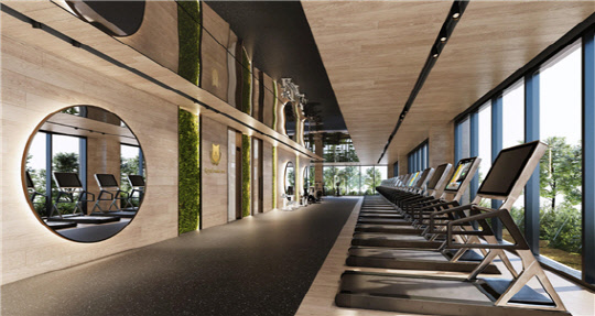 검암역 로열파크씨티 푸르지오, 6성급 피트니스 클럽. <DK도시개발 제공>